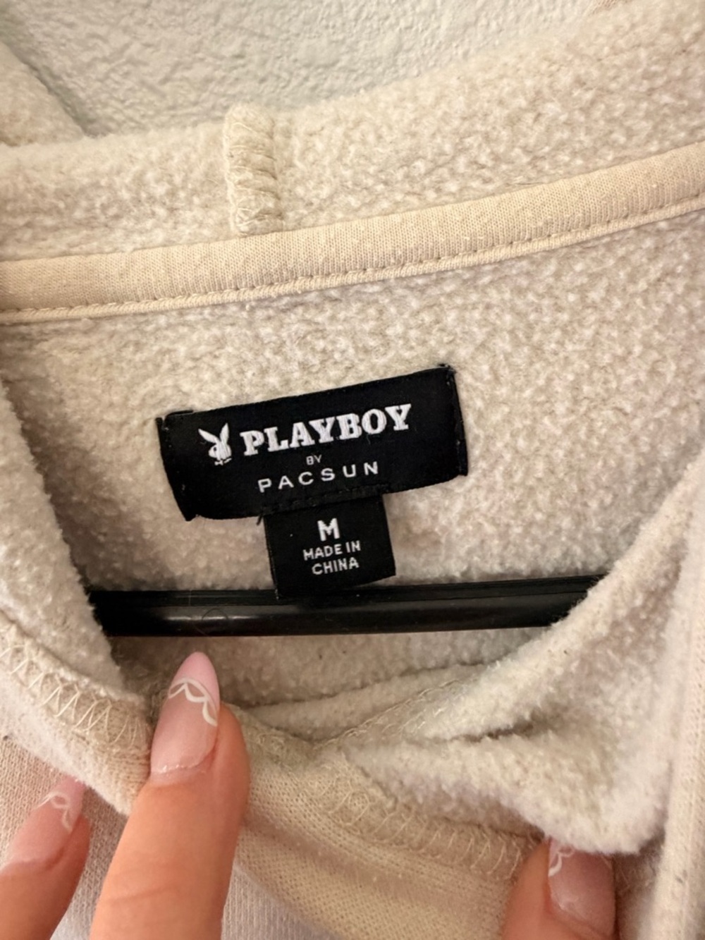 Playboy Cream Hoodie Sweatshirt - Picture 4 of 4